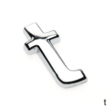 Load image into Gallery viewer, 1Pc 3D Metal Sticker DIY Car Decals Lower Case Letter Number Stickers Waterproof Exterio Alphabet Customize For Motorcycle
