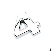 Load image into Gallery viewer, 1Pc 3D Metal Sticker DIY Car Decals Lower Case Letter Number Stickers Waterproof Exterio Alphabet Customize For Motorcycle
