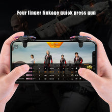 Load image into Gallery viewer, Mobile Gaming Gamepad Trigger Fire L/R Button Handle Shooter Game Fire Shooting Aim Key Controller Joysticks
