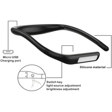 Load image into Gallery viewer, LED Reading Lamp Hanging Neck USB Rechargeable Eye Lamp Learning Reading Light Hands Free For Camping Repairing Night Lighting
