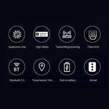 Load image into Gallery viewer, Wireless Audio Transmitter Bluetooth-compatible 5.0 Adapter aptX Low Latency Optical/AUX/RCA/USB with Volume Control for TV PC AV
