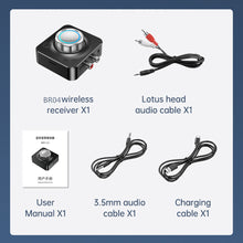 Load image into Gallery viewer, 3D Bass Stereo Wireless Audio Transmitter Dual Dhannel TF Card RCA 3.5mm 3.5 AUX Bluetooth-compatible 5.0 Music Speaker Adapter
