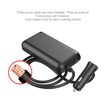 Load image into Gallery viewer, 3USB QC3.0 Quick Qharger PD 120W Car Cigarette Lighter Adapter Splitter Voltmeter Digital Display 4 Port Socket Converter
