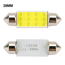 Load image into Gallery viewer, 10Pcs White COB C5W Car Auto Festoon Dome Interior LED Lights Lamp Map Roof Reading Bulb Plate lamps Bulb DC12V 31/36/39/41MM
