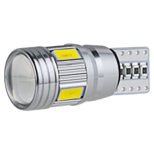 Load image into Gallery viewer, 2Pcs T10 Car W5W LED Bulb Signal Light 5630 6SMD Auto Claerance Wedge Side License Plate Reverse Lamps 12V 6500K Reading Light
