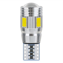Load image into Gallery viewer, 2Pcs T10 Car W5W LED Bulb Signal Light 5630 6SMD Auto Claerance Wedge Side License Plate Reverse Lamps 12V 6500K Reading Light
