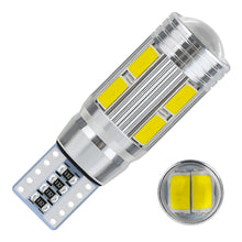 Load image into Gallery viewer, 2Pcs T10 Car W5W 5730 10SMD Led Bulb Reverse Signal Light Reading Lamps 12V 6500K Auto Wedge Side License Plate Light Trunk Lamps
