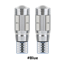 Load image into Gallery viewer, 2Pcs T10 Car W5W 5730 10SMD Led Bulb Reverse Signal Light Reading Lamps 12V 6500K Auto Wedge Side License Plate Light Trunk Lamps
