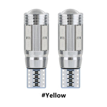Load image into Gallery viewer, 2Pcs T10 Car W5W 5730 10SMD Led Bulb Reverse Signal Light Reading Lamps 12V 6500K Auto Wedge Side License Plate Light Trunk Lamps
