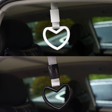 Load image into Gallery viewer, JDM Heart-shaped Car Interior Lanyard Subway Train Bus Pull Ring White Handle Strap Charm Car Drift Rear Bumper Warning Loop
