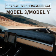 Load image into Gallery viewer, Dashboard Mat Sunshade Dustproof Non-slip Dashmat Flannel Pad Car Accessories for Tesla Model 3 Y 2017 2018 2019 2020 2021
