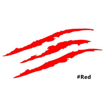 Load image into Gallery viewer, Monster Claw Scratch Stripe Car Reflective Stickers Hood Headlight Decal Stripe Marks Auto Decoration Accessories
