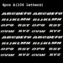 Load image into Gallery viewer, DIY Free Combination Car Tire Letter Stickers 3D Car Motorcycle Universal Wheel Waterproof Personalized Decoration Logo Decals
