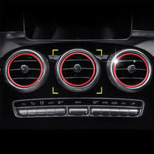 Load image into Gallery viewer, 7Pcs Auto Car Air Conditioner Vent Outlet Sticker Decoration Ring Knob Trim Cover For Mercedes Benz C Class W205 GLC 2015-2018

