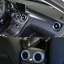 Load image into Gallery viewer, 7Pcs Auto Car Air Conditioner Vent Outlet Sticker Decoration Ring Knob Trim Cover For Mercedes Benz C Class W205 GLC 2015-2018
