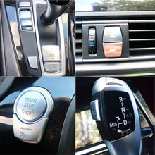 Load image into Gallery viewer, Car Hand Brake Trim Sticker Warning Light button Start/Stop Engine Button Knob Cover Designed For BMW 5 6 7 Series GT5 X3 X4
