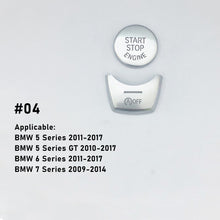 Load image into Gallery viewer, Car Hand Brake Trim Sticker Warning Light button Start/Stop Engine Button Knob Cover Designed For BMW 5 6 7 Series GT5 X3 X4

