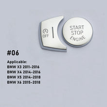 Load image into Gallery viewer, Car Hand Brake Trim Sticker Warning Light button Start/Stop Engine Button Knob Cover Designed For BMW 5 6 7 Series GT5 X3 X4
