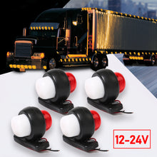 Load image into Gallery viewer, 4Pcs 12V-24V Mini Universal Truck Trailer Tail LED Side Marker Lights Turn Signal Safety Warning Lamp Dual-color
