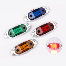 Load image into Gallery viewer, 1PC 6LED Car Side Marker Tail Light 12V 24V Truck Van Trailer Turn Signal Safety Warning Lamp Rear Side Indicator
