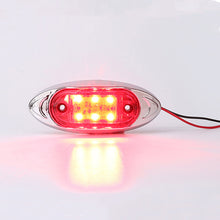 Load image into Gallery viewer, 1PC 6LED Car Side Marker Tail Light 12V 24V Truck Van Trailer Turn Signal Safety Warning Lamp Rear Side Indicator
