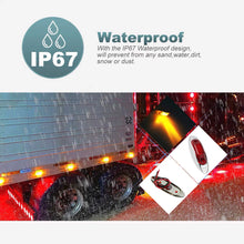 Load image into Gallery viewer, 1PC 6LED Car Side Marker Tail Light 12V 24V Truck Van Trailer Turn Signal Safety Warning Lamp Rear Side Indicator

