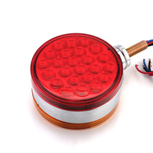 Load image into Gallery viewer, 12V 24V 48LED Round Turn Signal Marker Lights For Car Trucks Trailers Lorry Tractors Double Side Indicator Safety Warning Lamp
