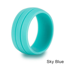 Load image into Gallery viewer, Fitness Running Gym Silicone Couple Ring Wedding Ring Unisex Outdoor Sports Yoga Ring For Men Women

