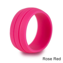 Load image into Gallery viewer, Fitness Running Gym Silicone Couple Ring Wedding Ring Unisex Outdoor Sports Yoga Ring For Men Women
