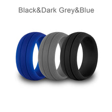 Load image into Gallery viewer, Outdoor Sports Yoga Ring Fitness Running Gym For Men Women Unisex Silicone Couple Ring Wedding Ring
