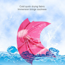 Load image into Gallery viewer, 40x40cm Quick Dry Towel Outdoor Diving Swimming Towel Portable Silicone Sports Yoga Gym Running Travel Cooling Relief Towel
