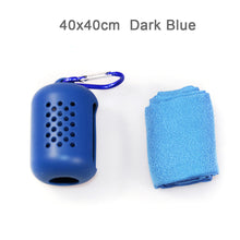 Load image into Gallery viewer, 40x40cm Quick Dry Towel Outdoor Diving Swimming Towel Portable Silicone Sports Yoga Gym Running Travel Cooling Relief Towel
