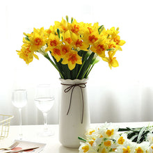 Load image into Gallery viewer, Artificial Narcissus Flower Bouquet Fake Desktop Flowers Home Wedding Decoration DIY Party Decor Bouquet Fake Flowers Desktop Flowers

