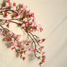 Load image into Gallery viewer, Artificial Cherry Blossom Flower Tall Fake Peach Cherry Flower Arrangement for Home Wedding Decoration

