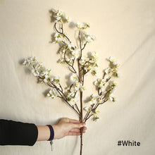 Load image into Gallery viewer, Artificial Cherry Blossom Flower Tall Fake Peach Cherry Flower Arrangement for Home Wedding Decoration
