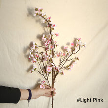 Load image into Gallery viewer, Artificial Cherry Blossom Flower Tall Fake Peach Cherry Flower Arrangement for Home Wedding Decoration
