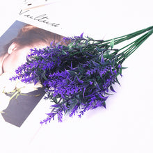 Load image into Gallery viewer, A Bunch of Provence Lavender Plastic Artificial Flowers False Plants Wedding Home Decoration Christmas Table Decoration
