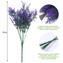 Load image into Gallery viewer, A Bunch of Provence Lavender Plastic Artificial Flowers False Plants Wedding Home Decoration Christmas Table Decoration

