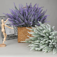 Load image into Gallery viewer, A Bunch of Provence Lavender Plastic Artificial Flowers False Plants Wedding Home Decoration Christmas Table Decoration
