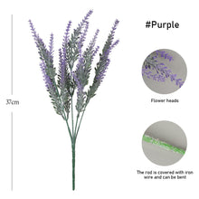 Load image into Gallery viewer, A Bunch of Provence Lavender Plastic Artificial Flowers False Plants Wedding Home Decoration Christmas Table Decoration
