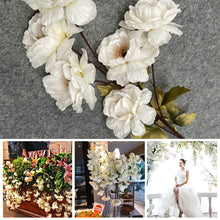 Load image into Gallery viewer, 6 Heads Rose Pink Silk Bouquet Peony Artificial Flowers Fake Flowers Home Wedding Decoration DIY Craft Flowers Home Decor Accessories
