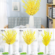 Load image into Gallery viewer, 5 Forks Oncidium Artificial Flowers Dancing Artificial Flower Wedding Home Decoration Fake Flower Decorative Flower Artificial Plant
