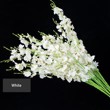Load image into Gallery viewer, 5 Forks Oncidium Artificial Flowers Dancing Artificial Flower Wedding Home Decoration Fake Flower Decorative Flower Artificial Plant
