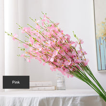 Load image into Gallery viewer, 5 Forks Oncidium Artificial Flowers Dancing Artificial Flower Wedding Home Decoration Fake Flower Decorative Flower Artificial Plant
