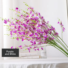 Load image into Gallery viewer, 5 Forks Oncidium Artificial Flowers Dancing Artificial Flower Wedding Home Decoration Fake Flower Decorative Flower Artificial Plant
