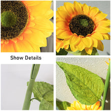 Load image into Gallery viewer, Sunflower Silk Artificial Flower Bouquet Large Sun Flower Home Decor Artificial Flowers Plant Artificial Decorative Flower
