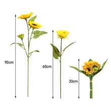 Load image into Gallery viewer, Sunflower Silk Artificial Flower Bouquet Large Sun Flower Home Decor Artificial Flowers Plant Artificial Decorative Flower
