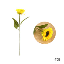 Load image into Gallery viewer, Sunflower Silk Artificial Flower Bouquet Large Sun Flower Home Decor Artificial Flowers Plant Artificial Decorative Flower
