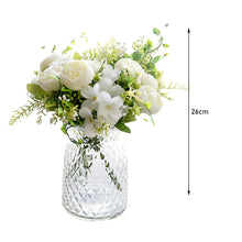 Load image into Gallery viewer, 3 Heads Rose Artificial Bouquet Bridal Flowers Wedding Party Silk Fake Flowers Home Room DIY Decor Marriage Decorations
