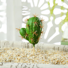 Load image into Gallery viewer, Lifelike Miniature Artificial Fleshy Cactus Plant Figurines Decoration DIY Fairy Garden Micro Landscape Potted Decor
